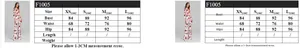 Tableau des tailles détaillé pour ensemble 3 pièces imprimé rose avec mesures de poitrine