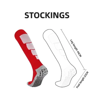 Calcetines de fútbol antideslizantes para hombre con suela de toalla y puntos de agarre