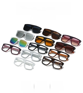 Detailed catalog of stylish oversized sunglasses with retro flat top and wide temples