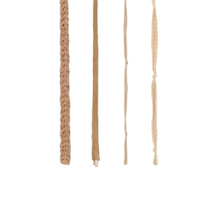 Lot de quatre écharpes désert kaki texturées avec styles crochet et maille filetées