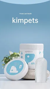 Detail view of 50-count textured finger wipes for pet dental cleaning and fresh breath