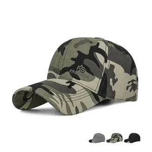 Baseball Cap Cotton Embroidered Letter Camouflage Adjustable Outdoor Sun Hat For Men Women Casual Fashion