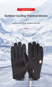 Detail view of anti-slip palm texture and windproof fabric on outdoor cycling gloves