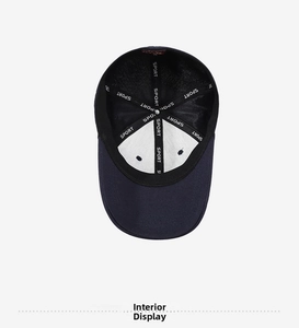 Interior view of baseball cap featuring SPORT reinforced tape and soft sweatband