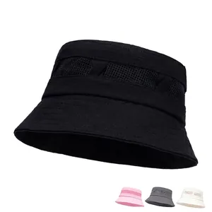 Cappello da sole unisex traspirante con rete e tesa larga in vari colori estivi