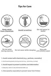 Detailed jewelry care instructions and maintenance tips for metallic oval earrings