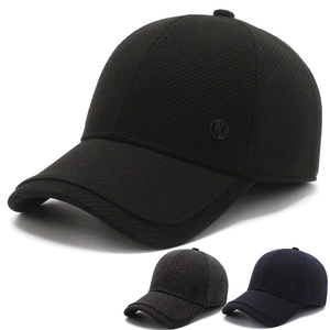 Men Winter Baseball Cap Acrylic Woolen Warm Windproof With Built-In Ear Flaps Adjustable Outdoor Vintage Hat