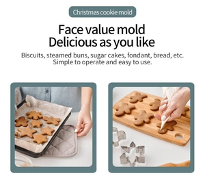 Edelstahl Weihnachtsplätzchen Ausstechform Detail für leckere tolle DIY Kekse.