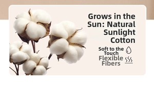 Macro detail of natural soft cotton fibers highlighting premium breathable material quality