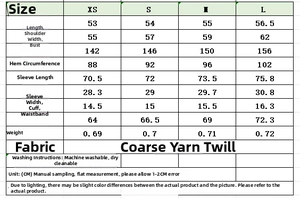 Detailed size guide table for women's houndstooth jacket and skirt showing XS-L measurements