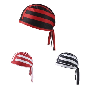 Pirate Hat Doo-rag Bandana Breathable Polyester Striped Cycling Cap Outdoor Sports Hip-hop Headwear For Men And Women