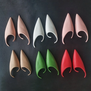 Assorted cosplay latex elf ears in light, natural, dark skin tones and vibrant colors