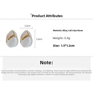 Detailed view of silver teardrop opal earrings with dimensions 1.5cm by 1.2cm