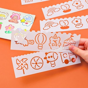 Cartoon DIY Weihnachtsschablonen für Kinder-Scrapbooking und kreatives Malen