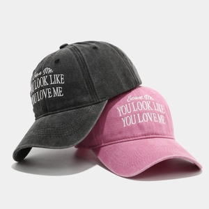 Casquette De Baseball Vintage En Coton Lavé Avec Broderie Chapeau De Soleil Ajustable Décontracté Sport