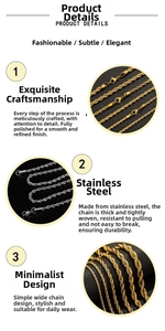Detailed macro view of gold and silver twisted rope chains with lobster clasp closure