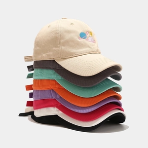 Baseball Cap Cotton Planet Asteroid Embroidery Curved Brim Adjustable Casual Outdoor Sunshade Hat
