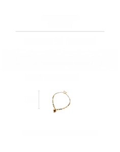 Detailed specs of the vintage heart stone necklace with stainless steel chain dimensions