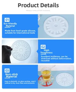 Food grade silicone mold details showing high flexibility and non-stick easy release