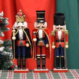 Christmas Nutcracker Soldier Wooden Traditional Painted Handcrafted Desktop Ornament Home Festive Decor