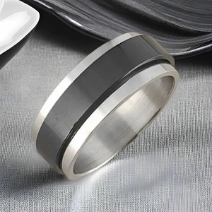 Minimalistischer Titanstahl Drehbarer Spinner Ring Für Damen Herren Stressabbau Anti Angst Geometrischer Bandring Mode Handschmuck