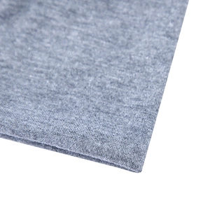 Macro shot of grey marl knit fabric texture and neat edges of the athletic headband
