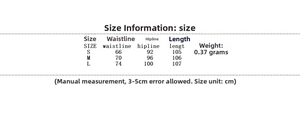 Size chart table for women's two-piece blazer set with waist and hip measurements