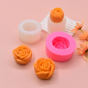 Rose Flower Silicone Mold For DIY Cake Fondant Chocolate Candle Soap Crafting Tool Realistic Floral Shape