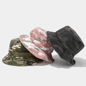 Atmungsaktive gewaschene Camouflage-Anglerhüte für Outdoor-Wandern in verschiedenen Farben