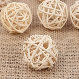 Sfera Decorativa In Rattan Intrecciata In Vimini Naturale Per Diffusore Aromaterapia Casa Matrimonio Festa Ornamento Giocattolo Animali