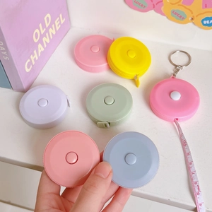 Portable 1.5m colorful mini tape measure for body sewing measurements with key ring