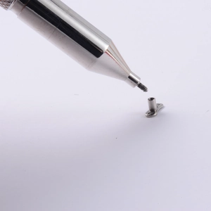 Precision medical grade steel microdermal anchor base with threaded installation tool