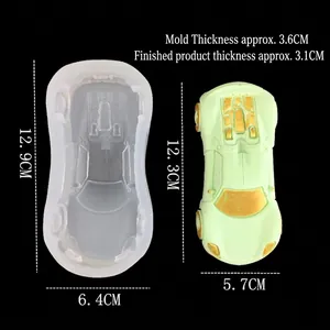 Moule en silicone pour voiture de sport pour fondant DIY créatif, savon et glace