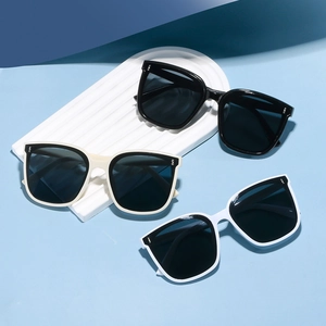 Large Square Frame Sunglasses Plastic Resin Lenses UV Protection Driving Outdoor Travel Vintage Ins Style For Women Men