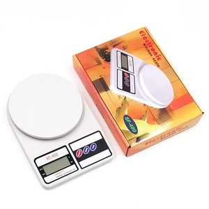 White SF-400 electronic kitchen scale 10kg capacity with original retail packaging