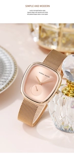 Detail der roségoldenen Milanaise-Uhr mit elegantem Gehäuse und kleinem Sekundenzeiger