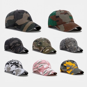 Baseball Cap Camouflage Cotton Breathable Outdoor Sunshade Curved Brim Casual Fashion Hat Men Women