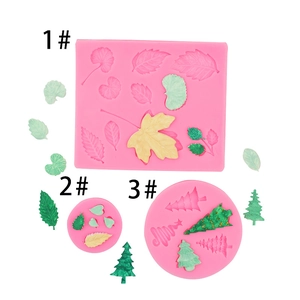Weihnachtsbaum Ahornblatt Silikonformen DIY Fondant Kuchen Dekoration Polymer Ton Harz Handwerk Werkzeug