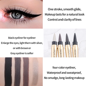 Waterproof eyeliner set in black silver brown and gray with long-lasting finish