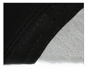 Close-up of widened sweatband and breathable mesh lining with fine stitching detail