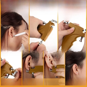 Detailed step-by-step guide for using the gold manual ear piercing gun tool safely
