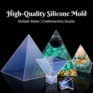 Stampo Silicone Piramide Alta Trasparenza Flessibile Per Colata Resina Fai Da Te Arte Epossidica Artigianato Geometrico