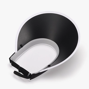 Outdoor UV-Schutz Sonnenvisier mit verstellbarem Gummiband und elegantem schwarzen Design