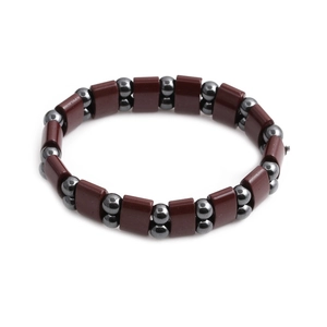 Hematite Tiger Eye Beaded Bracelet Natural Stone Magnetic Matte Healing Energy Men Fashion Jewelry Adjustable