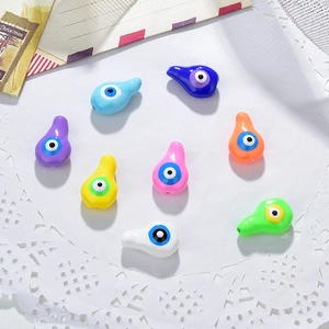 Evil Eye Resin Beads Gourd Shape Handmade Oil Drop Colorful DIY Accessories For Jewelry Making Necklace Bracelet