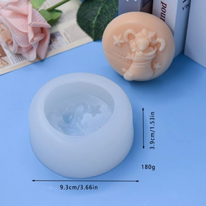 Dettaglio stampo in silicone natalizio con diametro 9,3cm per dolci e pasticceria