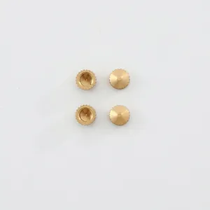 Brass Clock Movement Nut High Torque Scalloped Edge Decorative Hardware Gold Modern DIY Repair Part Replacement