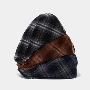 British vintage plaid ivy caps in three colors for men and women autumn fashion style