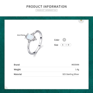 Retro S925 sterling silver ring with a rectangular opal stone for a vintage fashion look