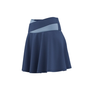 Sportrok met gekruiste taille en kleurblokplooien voor tennis en fitness training